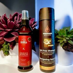 MOROCCAN SALT FREE SHAMPOO PURE ARGAN OIL & KERITIN FOR DAMAGED HAIR + b017